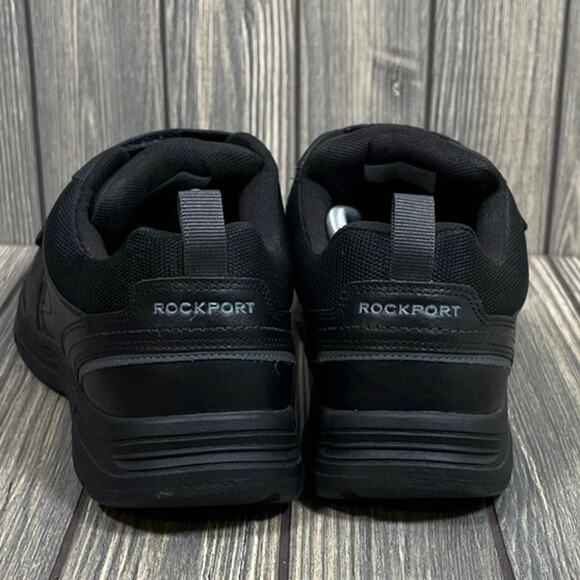 Rockport Men Walking Stability Sneakers Shoes‎ Black Leather Hook & Loop Sz 12W main image 7